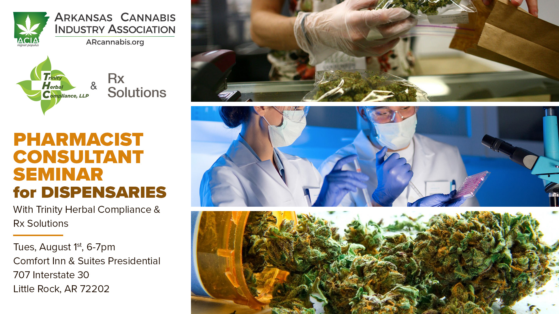 Pharmacist Consultant Seminar for Dispensaries – with Trinity Herbal Compliance & Rx Solutions