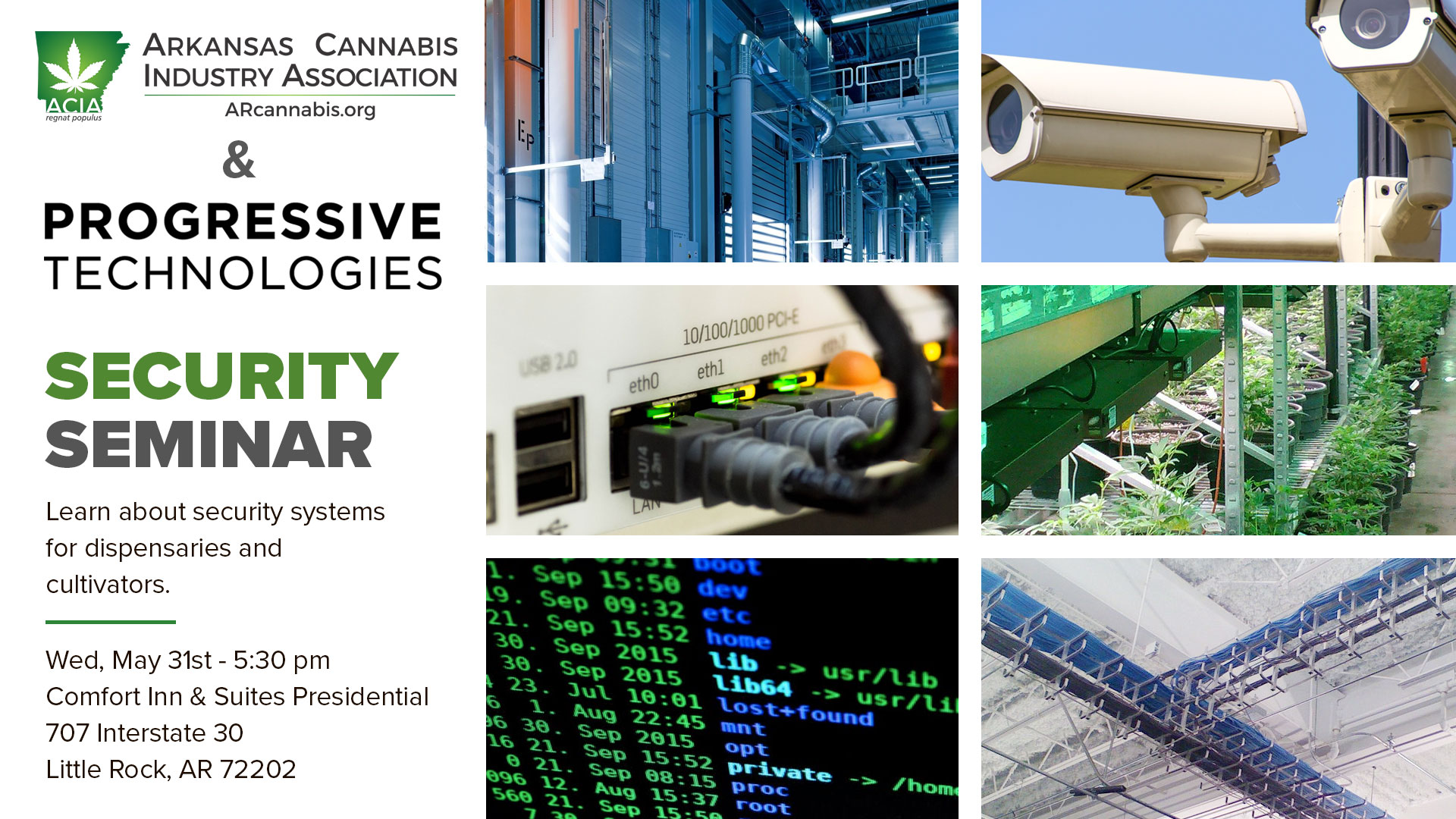 Medical Marijuana Security Seminar – featuring Progressive Technologies